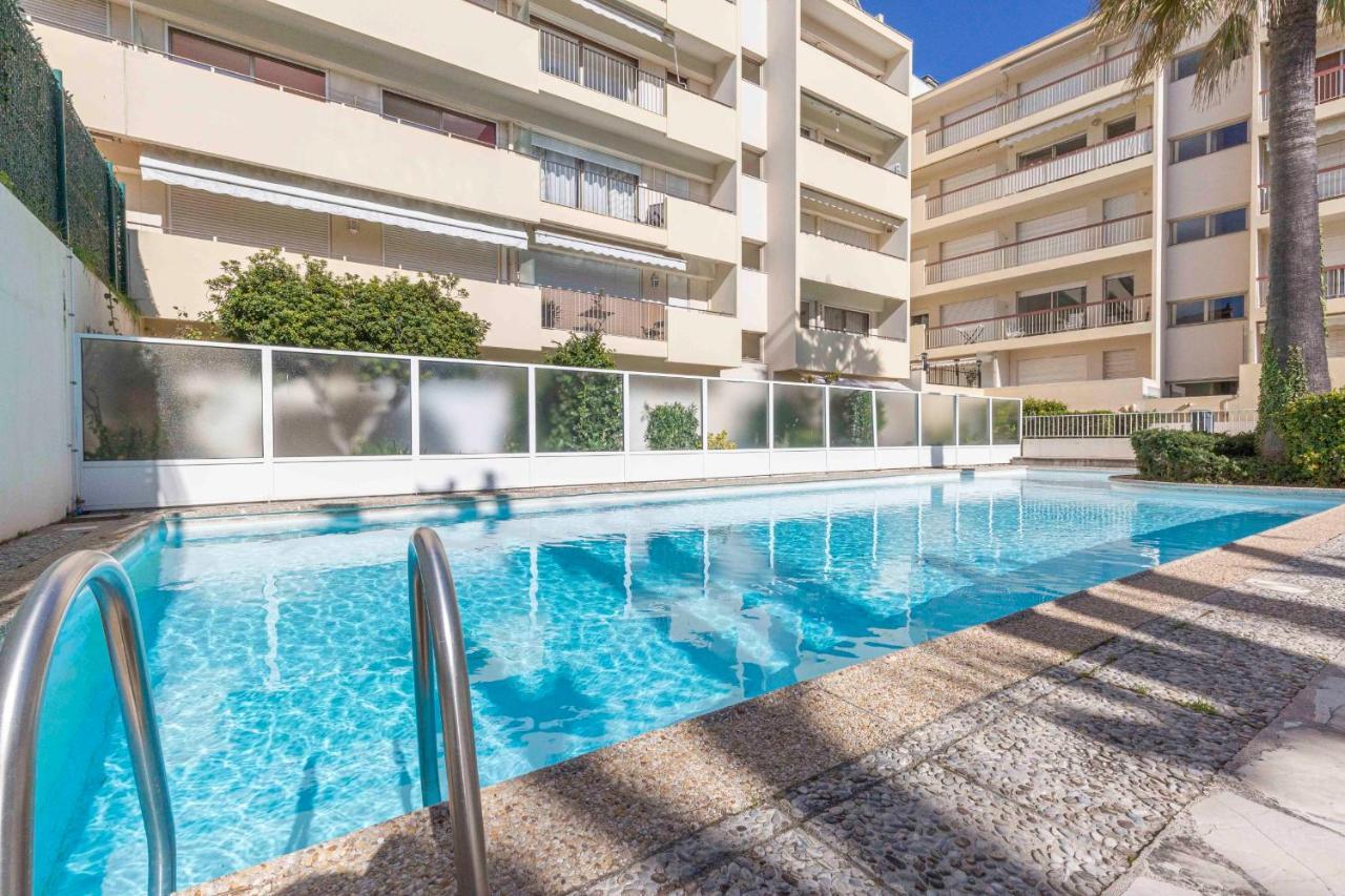 Chez J-P - 100M Beach 2-4Pers Terrace Sea View Pool Garage Antibes Dış mekan fotoğraf